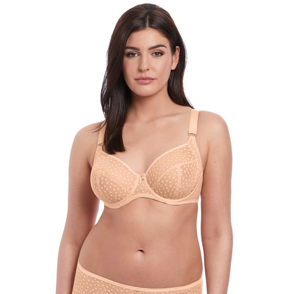 Freya Womens Starlight Underwire Side Support K Cup Bra, 38H, Caramel