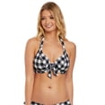 thumbnail image 1 of Freya Womens Totally Check Halter Bikini Top Style-AS2924, 1 of 4