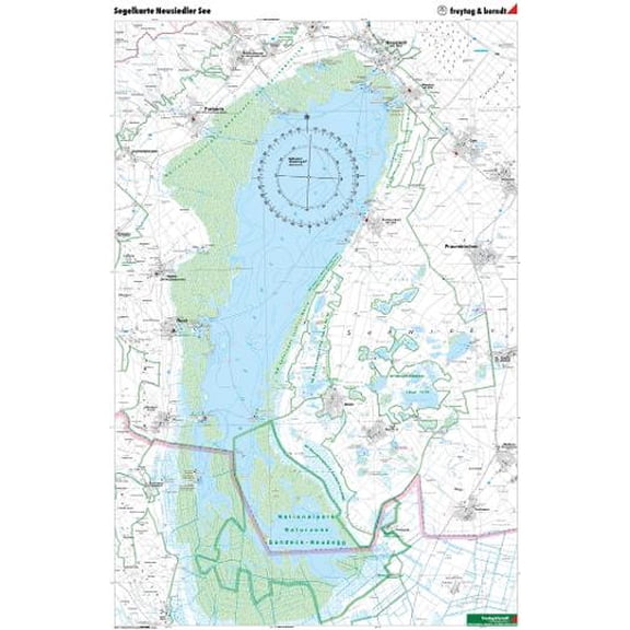 Freytag-Berndt Lake Neusiedler chart 1:50.000, rolled in a tube (Paperback)