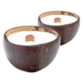 Frezco Unscented Scented Reclaimed Coconut Shell Candle 100 Natural