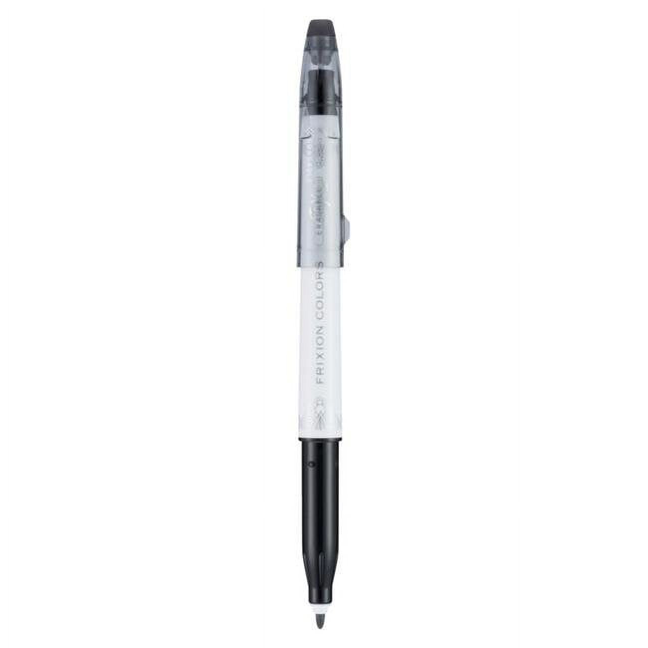FriXion 2003956 Colors Erasable Marker Bold Point Pens, Black Ink - Pack of 12
