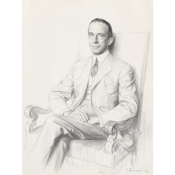 Friant Portrait Robert Sterling Clark Drawing Extra Large XL Wall Art Poster Print