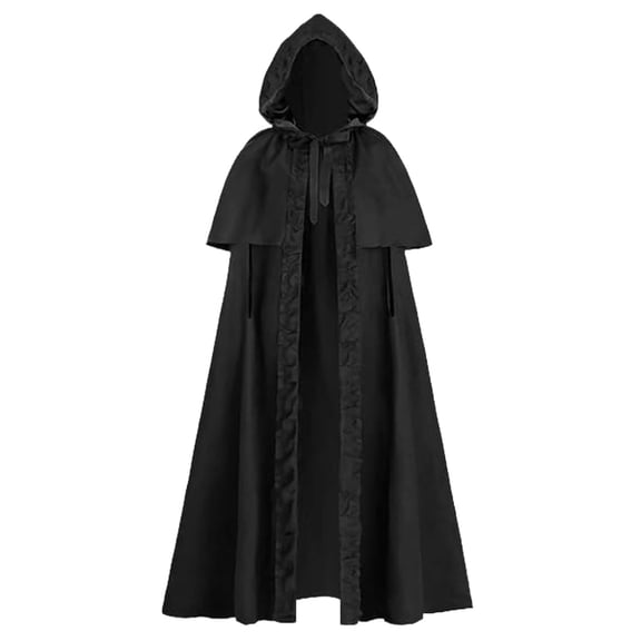 Friar Medieval Hooded Vintage Renaissance Pirate Robe Costume Cosplay with Hood Long Adult Men and Women
