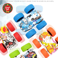 thumbnail image 1 of Friction Powered Double Sided Stunt Monster Truck, 360° Rolling Flip Graffiti Off-Road Vehicle, Push and Go Toddler Toy, Christmas Birthday Holiday Gift for Kids Boys Girls Ages 3 and Up, 1 of 3
