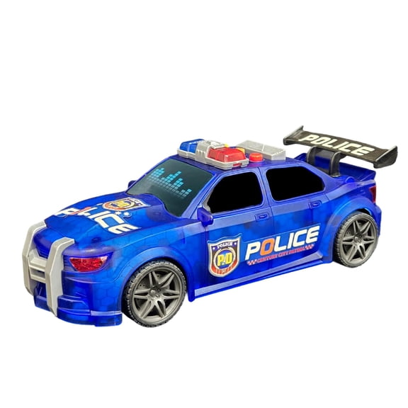 Friction Powered Police Car with Light and Sounds Heavy Duty Light Weight For Toddlers Tween