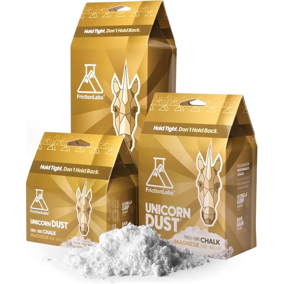 FrictionLabs Loose Climbing Chalk | The New Standard in Chalk for Rock Climbing and Powerlifting - The World's Best Chalk - Unicorn Dust - Fine Texture - 6 oz (170.1 g)