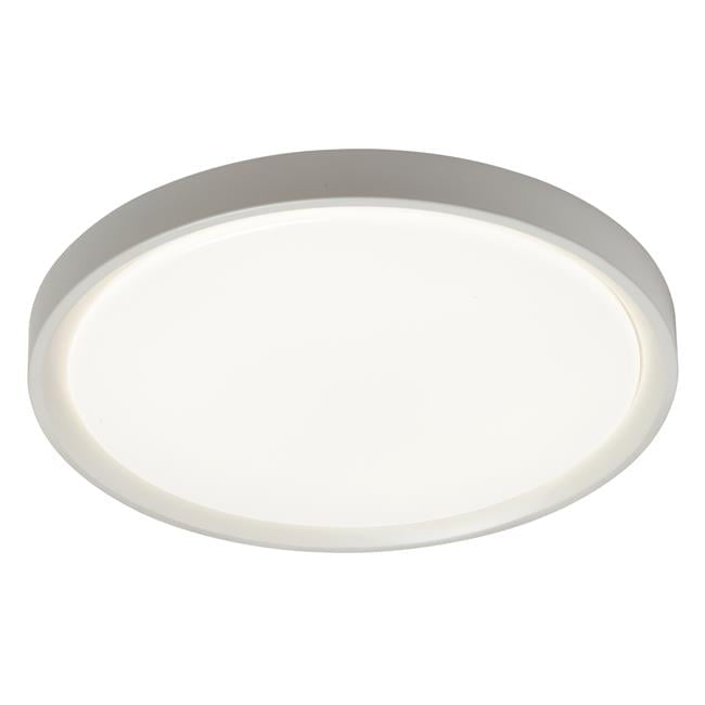 Sleek Modern 15'' Black LED Ceiling Bowl for Indoor/Outdoor Use
