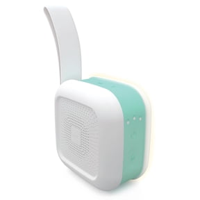 Frida Baby 2-in-1 Portable Sound Machine and Night Light with Strap for Infant, White noise Machine with Soothing Sounds for Stroller or Car Seat with Volume Control