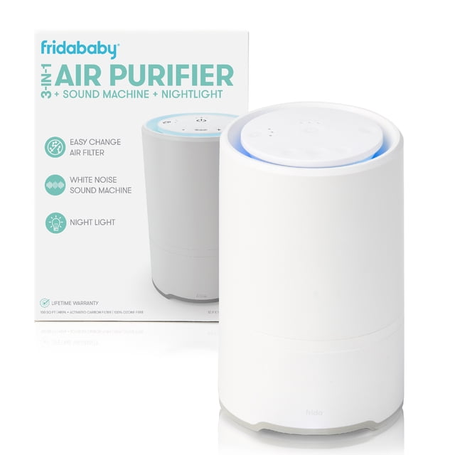 Frida Baby 3 in 1 Air Purifier and Sound Machine, HEPA Air Purifier for Allergies, 150 Sq Ft