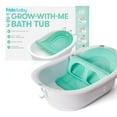 thumbnail interactive-video image 1 of Frida Baby 4 in 1 Grow With Me Baby Bath Tub for Newborn to Toddler, White, 1 of 7