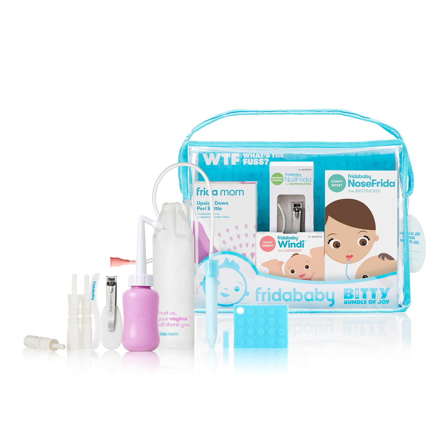FRIDABABY Frida Baby Bitty Bundle of Joy, Baby Body Care Set, Gift Essentials for Newborn Baby and Mom