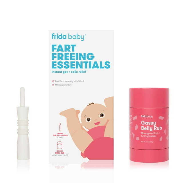 Frida Baby Fart Freeing Essentials Kit with Windi The Gasspasser and