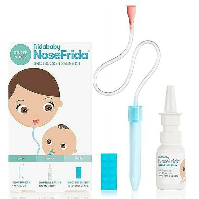 Frida Baby Nasal Aspirator NoseFrida The Snotsucker with 10 Extra