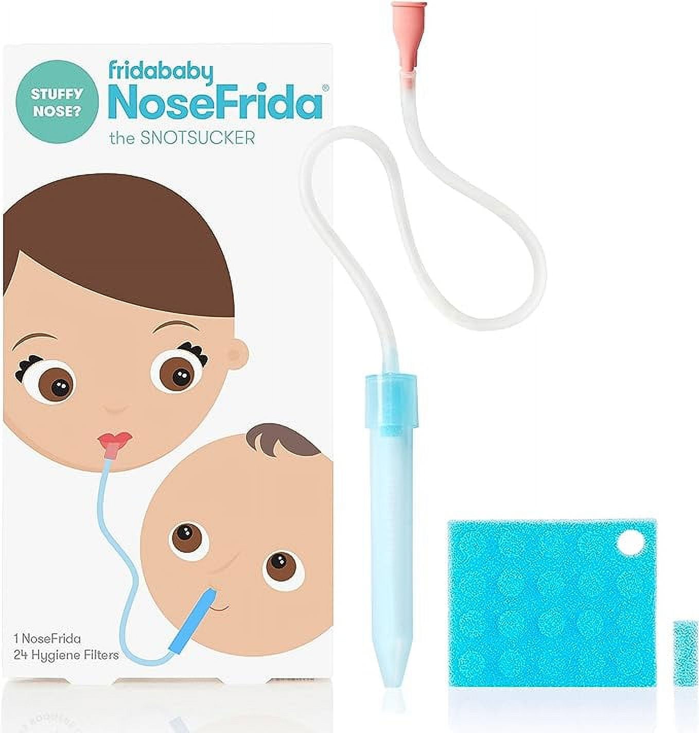 Frida Baby Nasal Aspirator NoseFrida the Snotsucker with 24 Extra Hygiene Filters