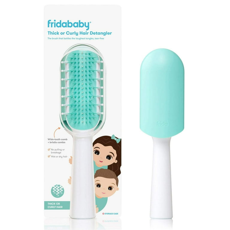 Frida Baby Thick or Curly Hair Detangling Kids Brush for Tough