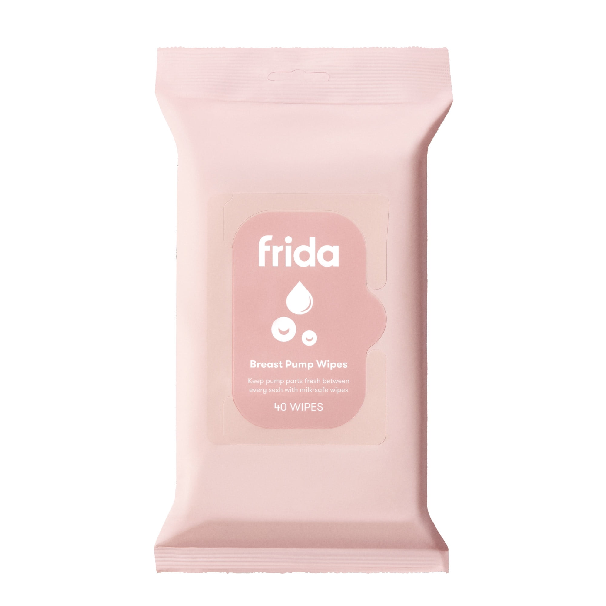 Frida Mom Breast Pump Wipes, Multi-Surface Cleaner, Removes