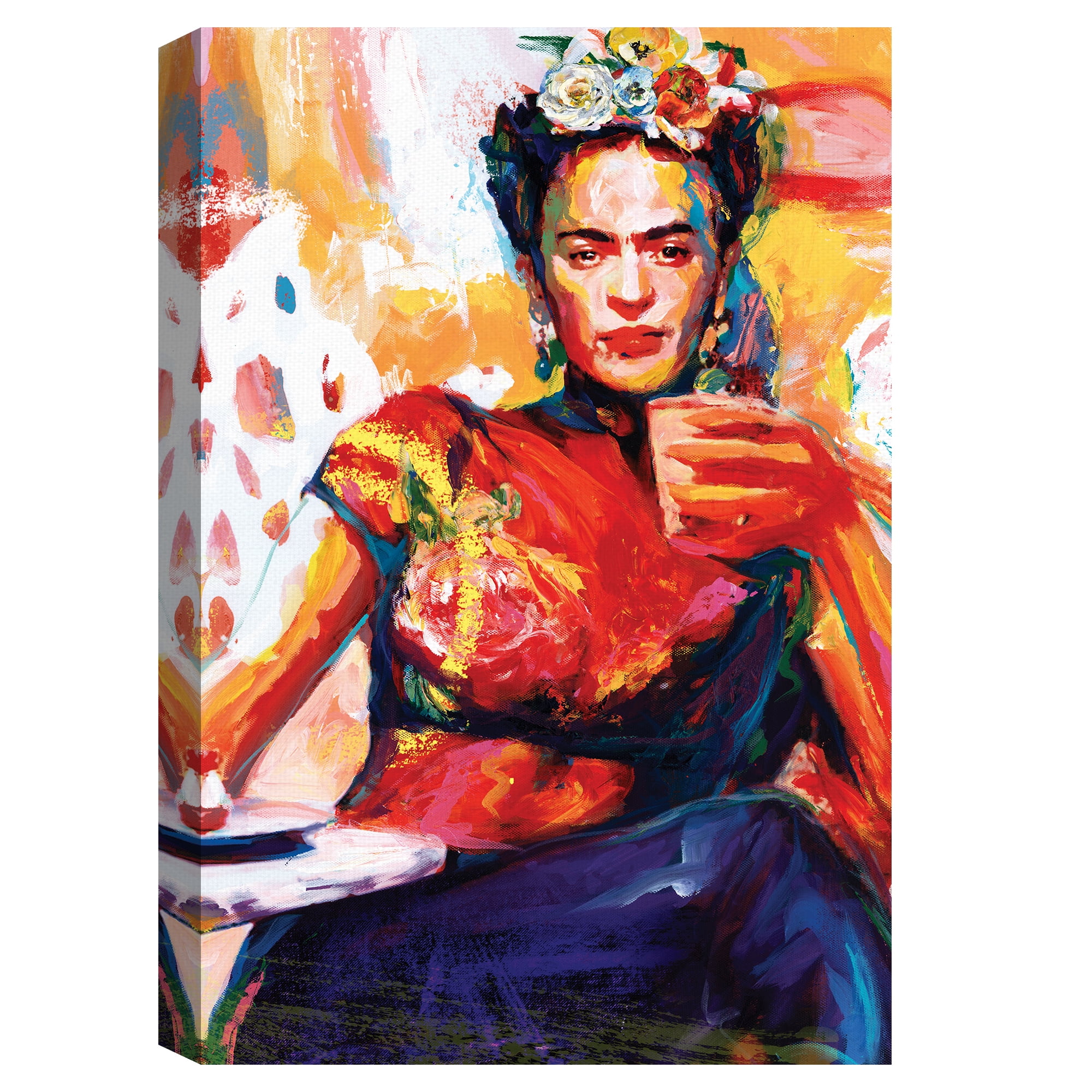 Frida Coffee Break by Willowbrook Fine Art Canvas Art Print