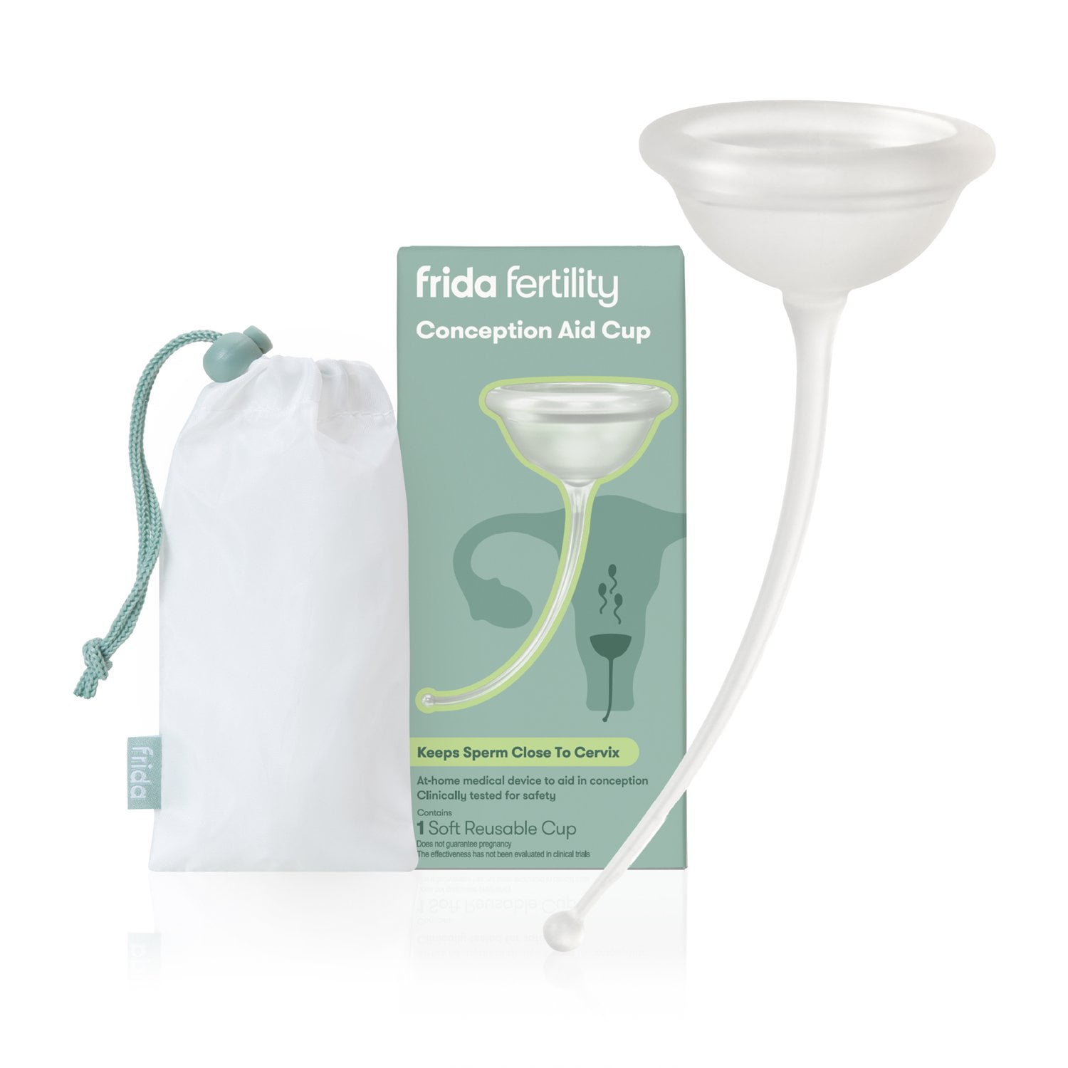 Frida Fertility Conception Aid Cup, Reusable Cervical Cup for Sperm Retention During Ovulation
