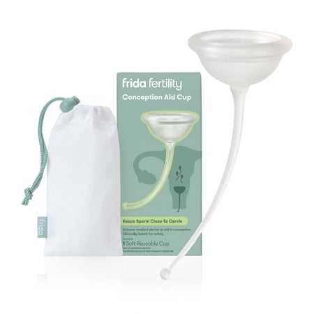 Frida Fertility Conception Aid Cup, Reusable Cervical Cup for Sperm Retention During Ovulation