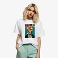 thumbnail image 1 of Frida Kahlo Beautiful Flowers Feminist Mexican Art T-Shirt, for men & women, up to size 5XL, 1 of 3