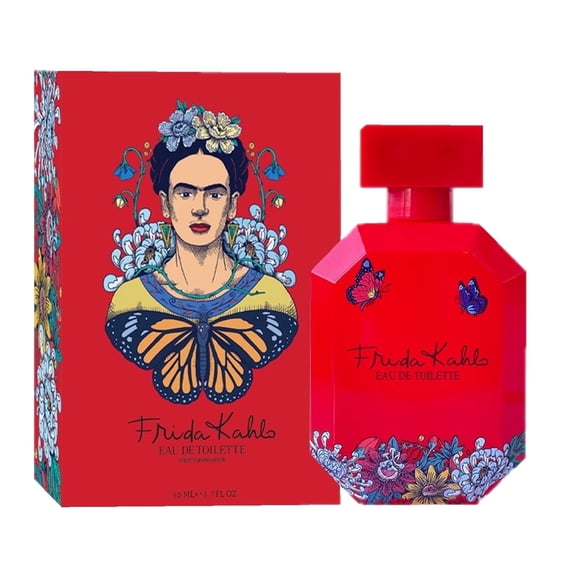 Frida Kahlo Red Eau de Toilette for Women, Floral Warm Scent, 1.7 oz