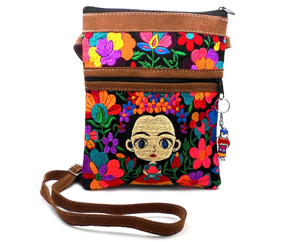 FRIDA Kahlo Bag -Colorful Crossbody Bucket Bag-Medium Crystal Boho Bag –  Colorful 4U