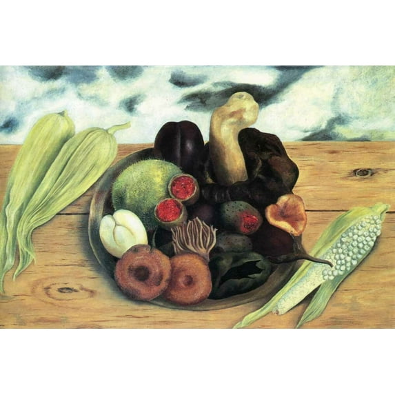 Frida Kahlo - Fruits Of The Earth 20x30 - CANVAS OR PRINT WALL ART