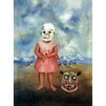 thumbnail image 1 of Frida Kahlo - Girl With Death Mask - CANVAS or PRINT WALL ART, 1 of 1