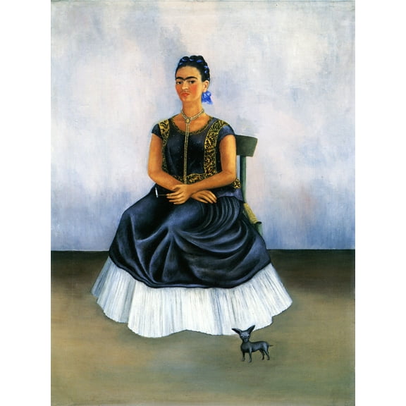 Frida Kahlo - Itzcuintli Dog With Me - CANVAS or PRINT WALL ART