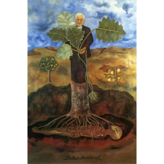 Frida Kahlo - Luther Burbank 20x30 - CANVAS OR PRINT WALL ART