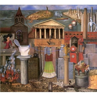 Frida Kahlo - My Dress Hangs There - CANVAS or PRINT WALL ART