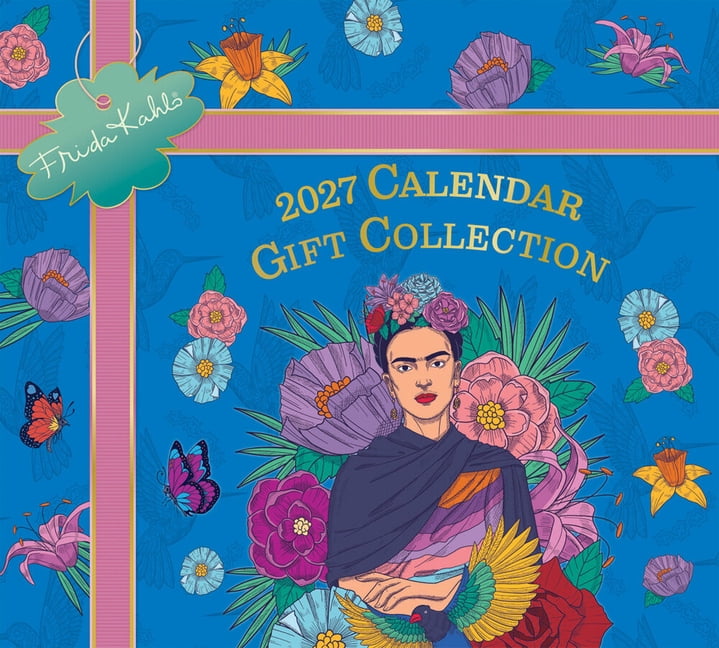 Frida Kahlo Official 2027 Gift Collection Desk Pad & Wire-O Calendar & Pocket Planner Sticker Sheet Foil Stamped Cover, (Paperback)