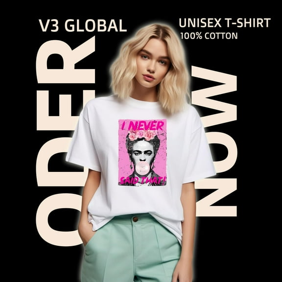 Frida Kahlo Pinky Shirt, for men & women, up to size 5XL.