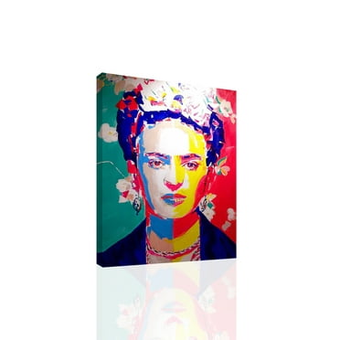 Frida Kahlo Pop X - CANVAS OR PRINT WALL ART