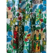 Frida Kahlo Print Curtains Set Of Two Panel, Boho Decor, Housewarming Gift, Boho curtains.