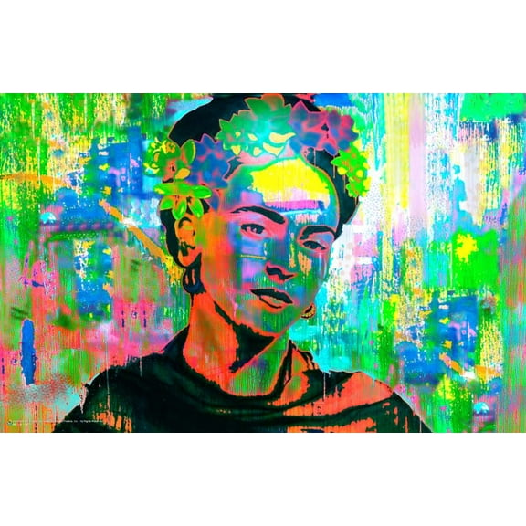 Frida Kahlo - Psychedelic Mini Poster 17" x 11"