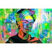 Frida Kahlo - Psychedelic Poster 36.5" x 24.5" Laminated