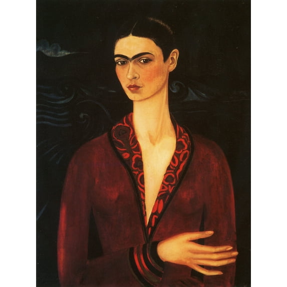 Frida Kahlo - Self Portrait - CANVAS or PRINT WALL ART