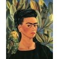 thumbnail image 1 of Frida Kahlo - Self Portrait With Bonito - CANVAS OR PRINT WALL ART, 1 of 1