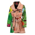 thumbnail image 1 of Frida Kahlo Serape Women Bathrobe One Size Univeral Fits Fashion Lightweight Plush Fleece Long Robe For Women, 1 of 3