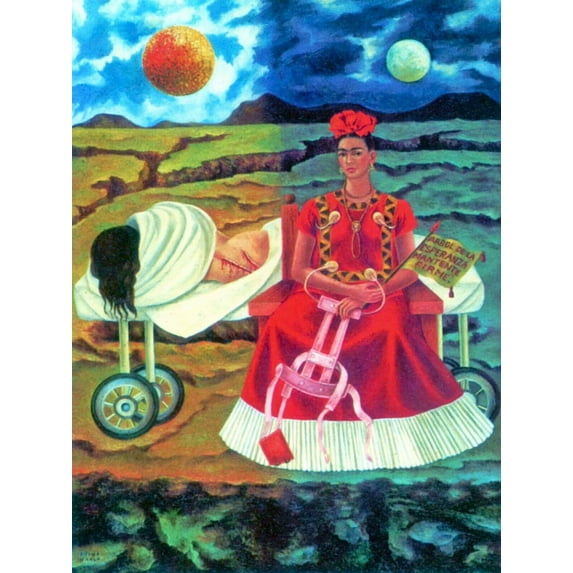 Frida Kahlo- Tree Of Hope Keep Strong - Canvas OR Print Wall Art