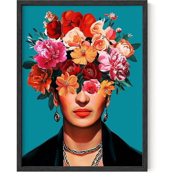 Frida Kahlo Wall Art & Feminist Poster - by Haus and Hues | Frida Kahlo Poster Frida Art & Feminist Print Chicano Art Wall Decor Latino Wall Art Chicana Art Mexican Artwork for Walls UNFRAMED 12"x16"