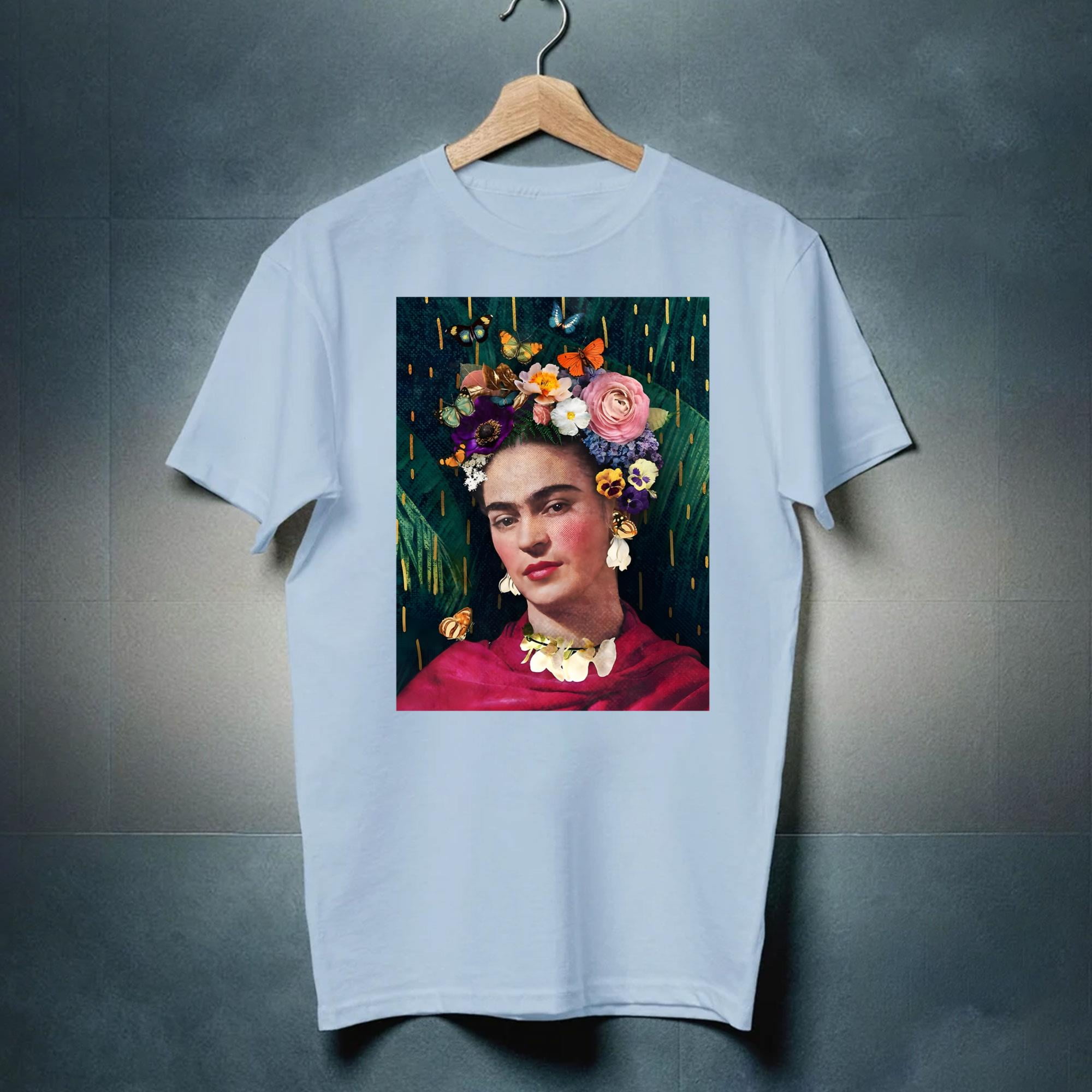 T-shirt Donna Blasfemus Frida Kahlo | Ufficiale In Stile Poligonale, Maglietta 100% Cotone Made In Italy - 2