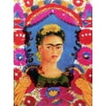 thumbnail image 1 of Frida Khalo- The Frame - Canvas OR Print Wall Art, 1 of 1