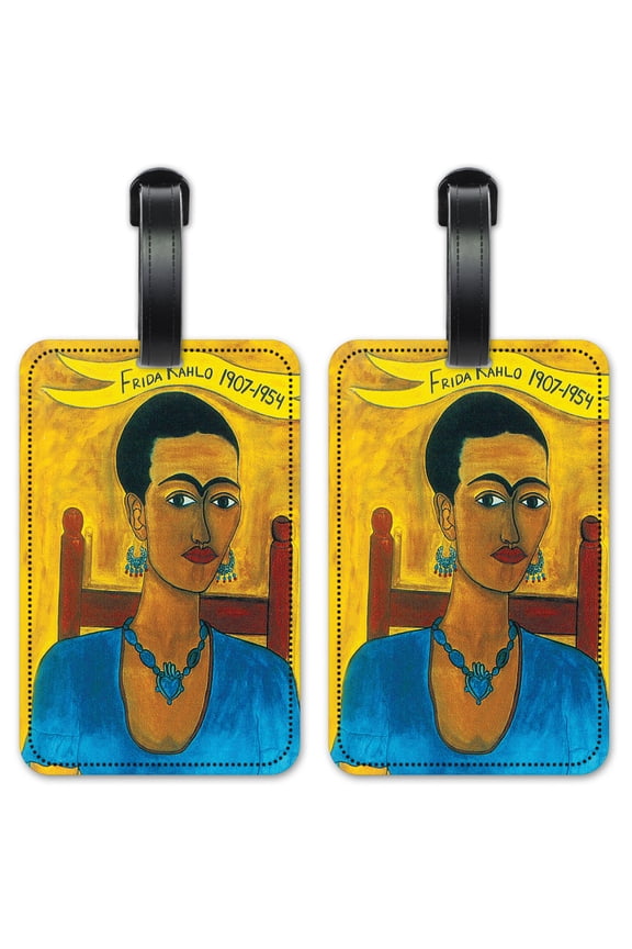 Frida - Luggage ID Tags / Suitcase Identification Cards - Set of 2