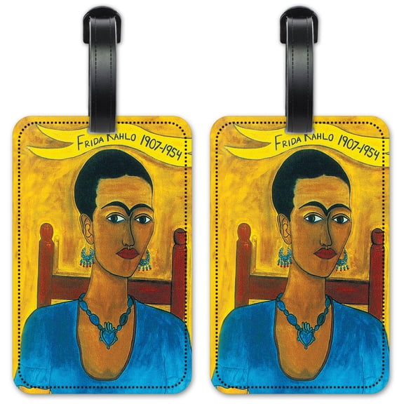 Frida - Luggage ID Tags / Suitcase Identification Cards - Set of 2