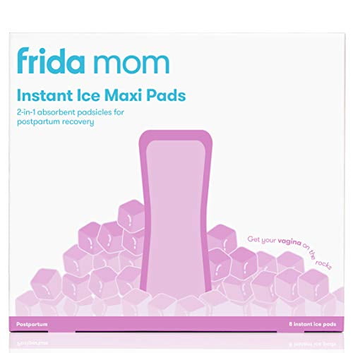 Frida Mom 2-in-1 Postpartum Absorbent Postpartum Perineal Ice Maxi Pads   Instant Cold Therapy Packs and Absorbent Maternity Pad in One Ready-to-use  Padsicle for After Birth