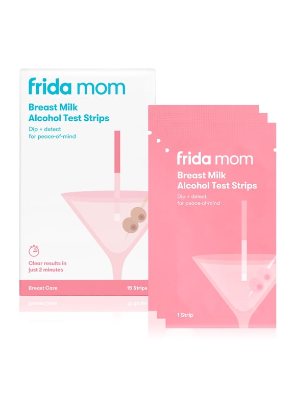 Breast Milk Alcohol Detection Test Strips, Lactation Aid for Safe Breastfeeding or Milk Storage, 15 Count