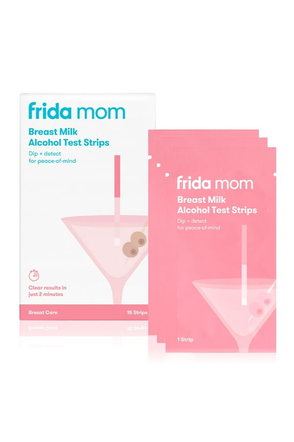 Breast Milk Alcohol Detection Test Strips, Lactation Aid for Safe Breastfeeding or Milk Storage, 15 Count