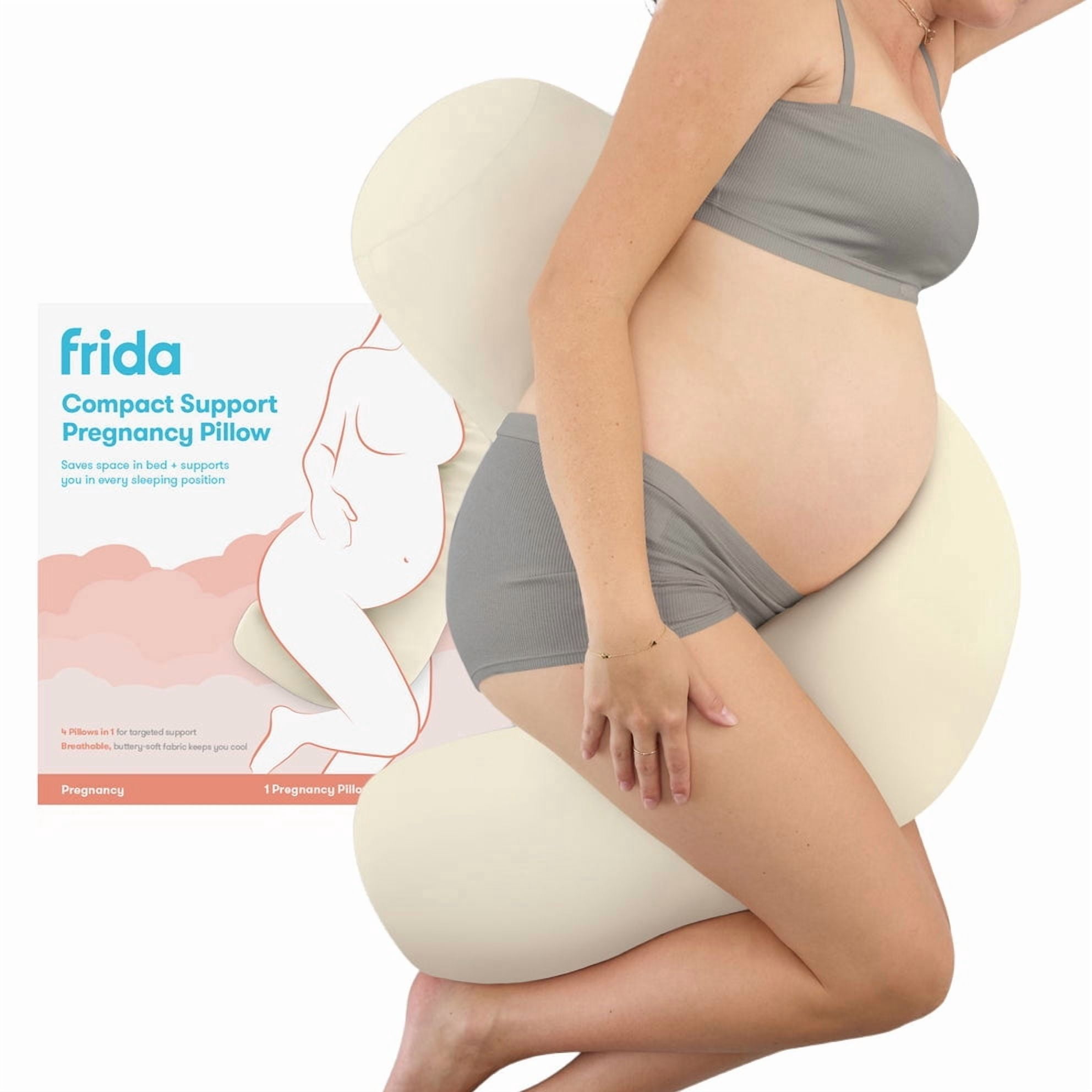 Frida Mom Compact Support 4-in-1 Pregnancy Pillow - Ivory